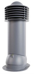 Viotto Труба вент. для готовой мягкой и фальцевой кровли, d-125мм, утепленная, графит (RAL7024) 12431
