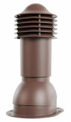 Viotto Труба вент. для готовой мягкой и фальцевой кровли, d-110мм, утепленная, шоколад (RAL8017) 06856