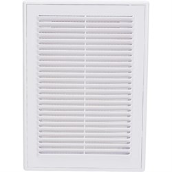 Вент. решетка с сеткой 182*251мм белый 11706