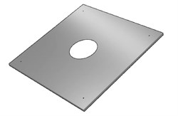 Экран защитный(430/0,5мм) 580х580 с отв. Ø210 f5321 07259