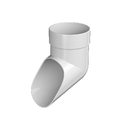 ТН ОПТИМА слив трубы (D120/80) Белый 04918