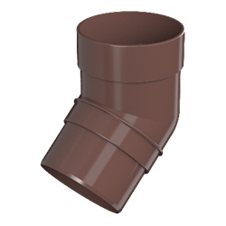 ТН ОПТИМА колено трубы 135° (D120/80) Коричневый 11887