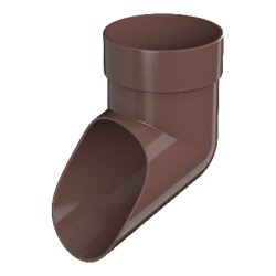 ТН ОПТИМА слив трубы (D120/80) Коричневый 11889