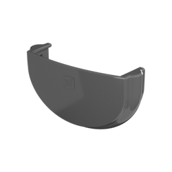 ТН ОПТИМА заглушка желоба (D120/80) Серый 14160