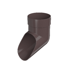 ТН ОПТИМА слив трубы (D120/80) Темно-Коричневый 04903