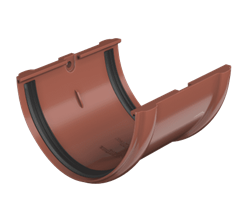 ТН ПВХ Соединитель желоба (D125/82) Красный 04938