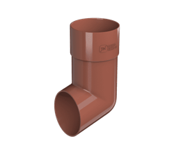 ТН ПВХ Слив трубы (D125/82) Красный 04937