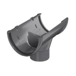 ТН ПВХ  Воронка желоба (D125/82) Серый 05229