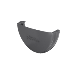 ТН ПВХ Заглушка желоба (D125/82) Серый 05230