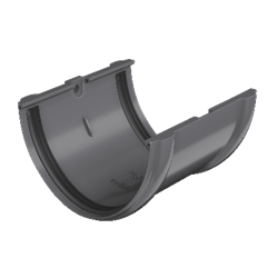 ТН ПВХ Соединитель желоба (D125/82) Серый 05235