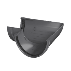 ТН ПВХ Угол желоба 90° (D125/82) Серый 05318