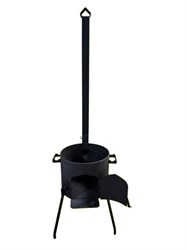 Печь под казан 8л (с дымоходом и дверцей) 12379