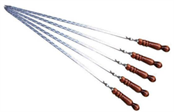 Шампур из нерж. стали для люля-кебаб 500*18мм дер. ручка  ак-59 14042