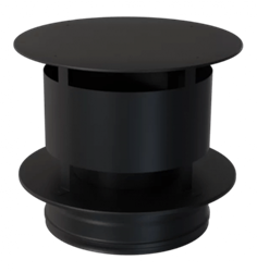 Ferrum BLACKSIDE Оголовок Ø115х200 (430/0,5мм/эмаль/600*) черный 04237