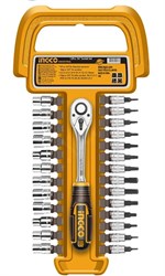 Набор головок с трещоткой 1/4