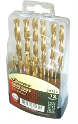 Сверла по металлу SKRAB 2-8мм титан 13шт 10984