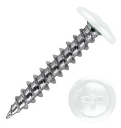 Саморезы с прессшайбой острые 4,2х25 RAL9003 сигнально-белый 00781