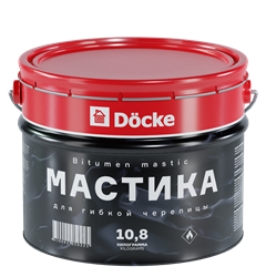 Docke Мастика для гибкой черепицы 10,8 кг (10 л) 03633