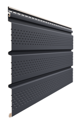 Döcke PREMIUM Софит перфорированный Графит 0,30*3,00м 10551