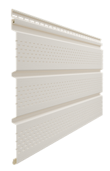 Döcke PREMIUM Софит перфорированный Пломбир 0,30*3,00м 00648