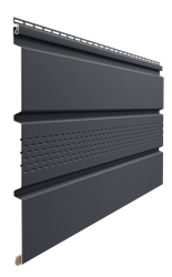 Döcke STANDARD Софит c центральной перфорацией Графит 0,30*3,00м (кор. 16шт.) 07836