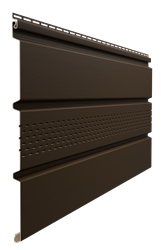 Döcke STANDARD Софит c центральной перфорацией Шоколад 0,30*3,00м (кор. 16шт.) 01406