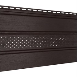 U-Plast Софит центральная перфорация Коричневый 0,30*3,00м 03565