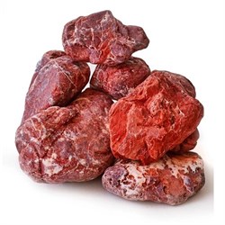 Камень - Яшма сургучная шлиф. 80х100мм (крупная) 10кг 12860