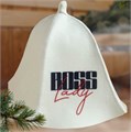 Шапка для бани принт "Boss Lady" 7533500 Шапка для бани принт "Boss Lady" 7533500
