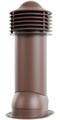 Viotto Труба вент. для готовой мягкой и фальцевой кровли, d-125мм, утепленная, шоколад (RAL8017) 09029 Viotto Труба вент. для готовой мягкой и фальцевой кровли, d-125мм, утепленная, шоколад (RAL8017) 09029