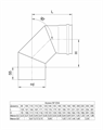 Ferrum Колено угол 90* Ø150 (430/0,5мм) f2409 05097