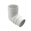 Döcke Водосток PREMIUM Колено 72° Пломбир (уп.20шт) 00601