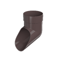 ТН ОПТИМА слив трубы (D120/80) Темно-Коричневый 04903