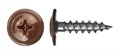 Саморезы с прессшайбой острые 4,2х19 RAL8017 шоколад 00778