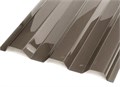 Профилированный поликарбонат 1.3мм, 1650*1050мм, трапеция, серый 14044