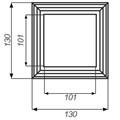 Крышка нижняя из ДПК Faynag Wood Венге 130х130 мм 08694