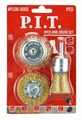 Набор кордщеток P.I.T. APLS10-0003 3шт латунированная витая проволока, хвостовик 6мм 15846