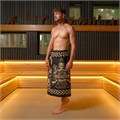 Полотенце для бани «Настоящий мужчина» мужской килт 80х145см, 100 % хл, вафельное полотно 6963268